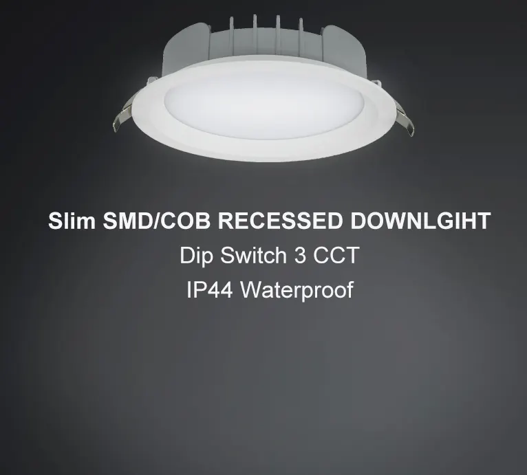Slim Recessed Aluminum LED Downlight 12/20W 70-200m