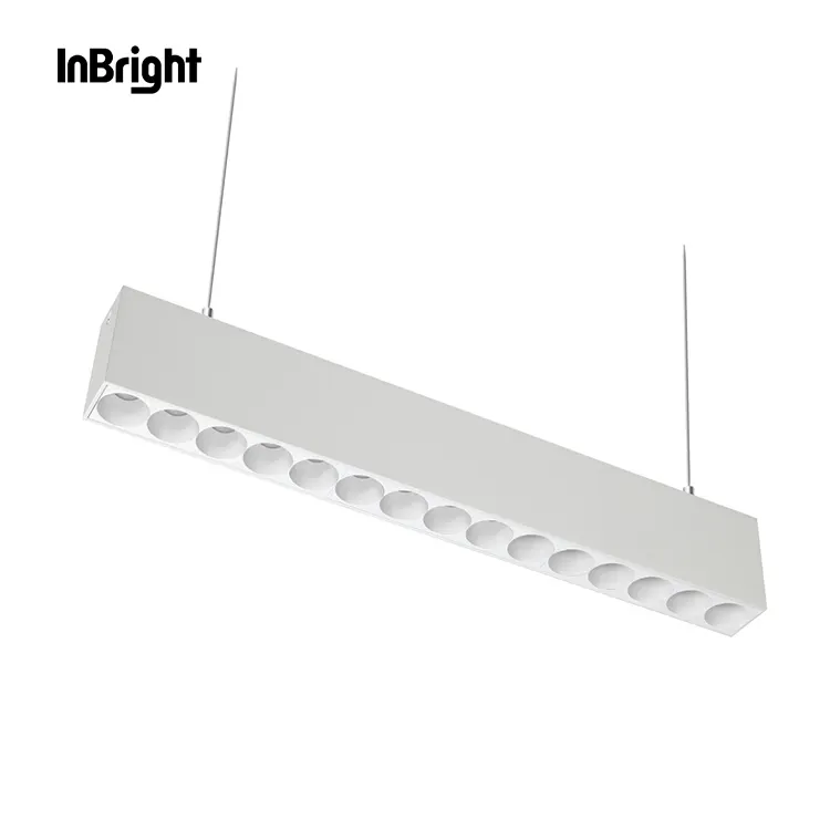 Surface-Mounted Aluminum Linear LED Light Fixture Black 4-30W