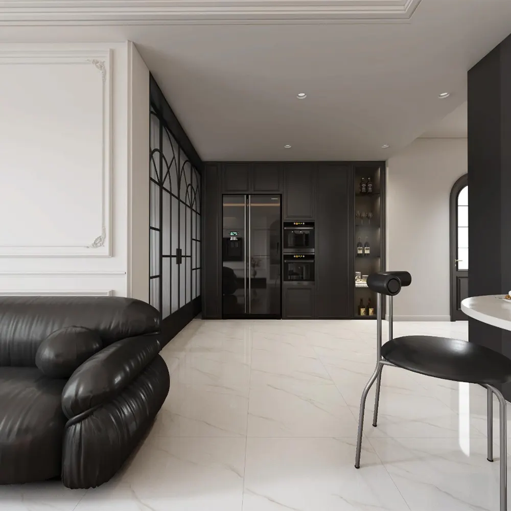 Marble-Look Porcelain Floor Tile 600x600mm