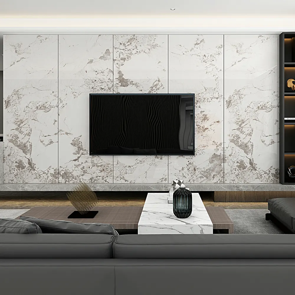 Marble-Look Sintered Stone Slab 800x2600mm