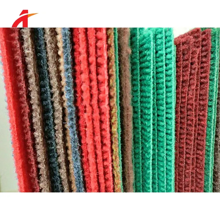 Ribbed Polyester Floor Carpet 2-6mm Thick