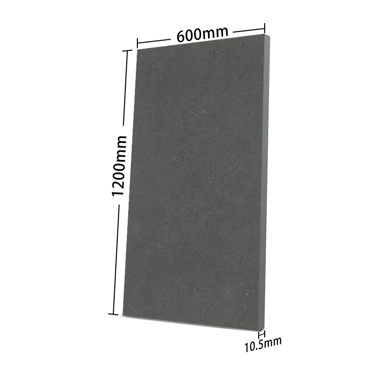 Non-Slip Concrete-Look Ceramic Floor Tile 600x1200mm