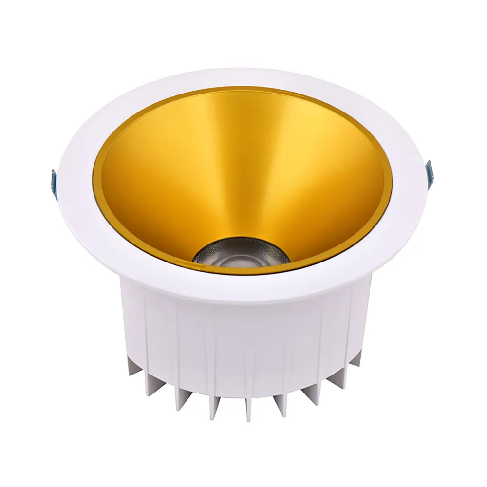 Adjustable Recessed Aluminum LED Downlight White/Black/Gold 10-40W IP65