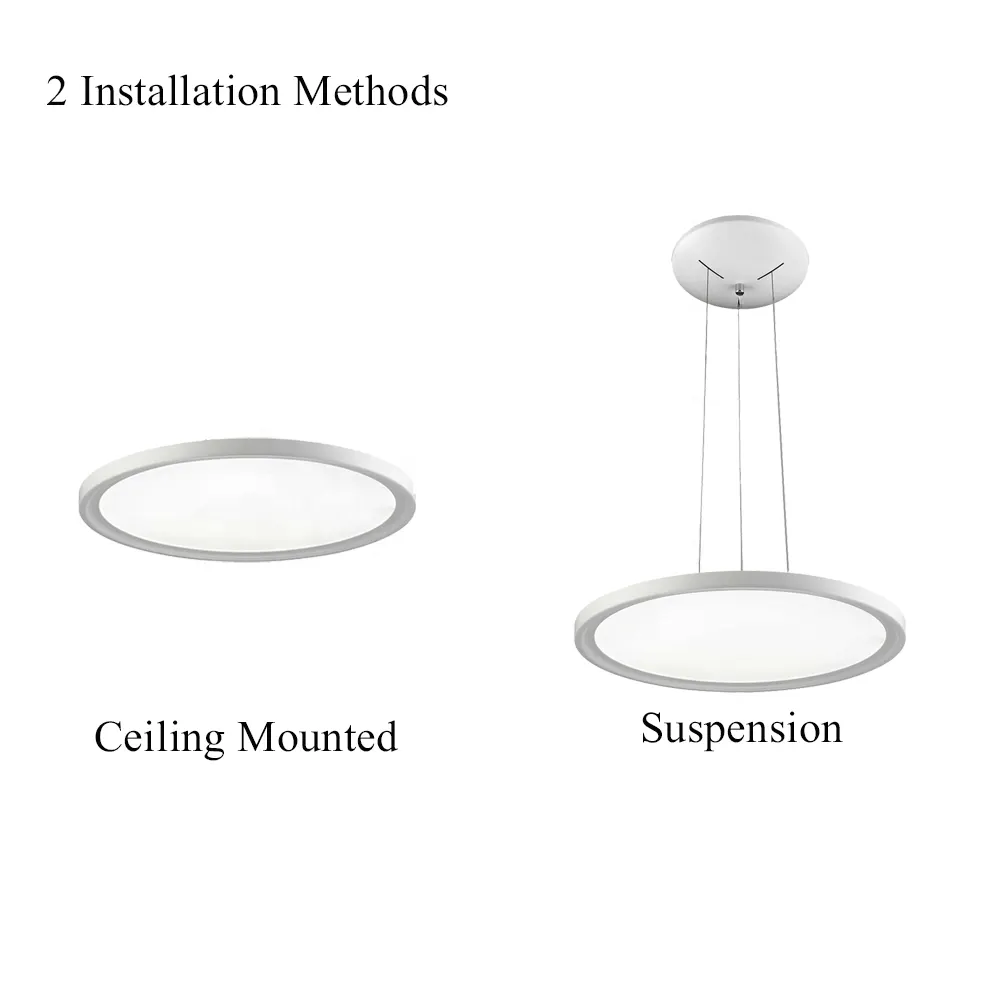 Adjustable Round Aluminum LED Panel Light 40W 6000K