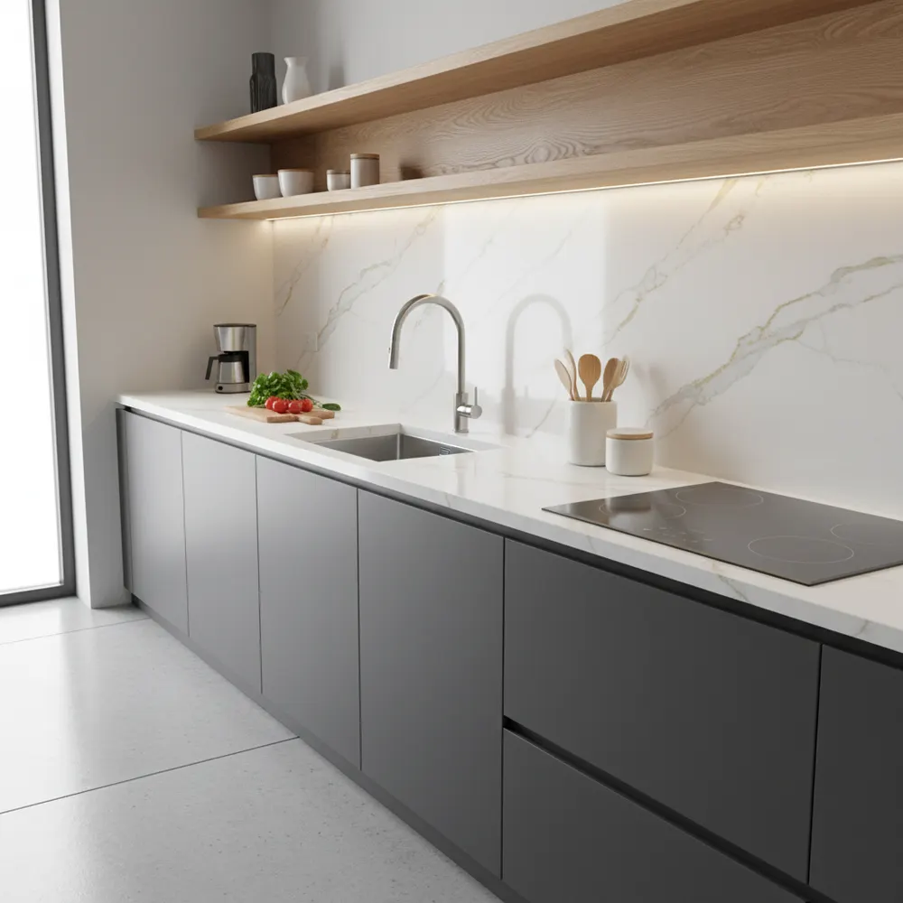 Calacatta Gold Engineered Quartz Slab 3200x1600mm