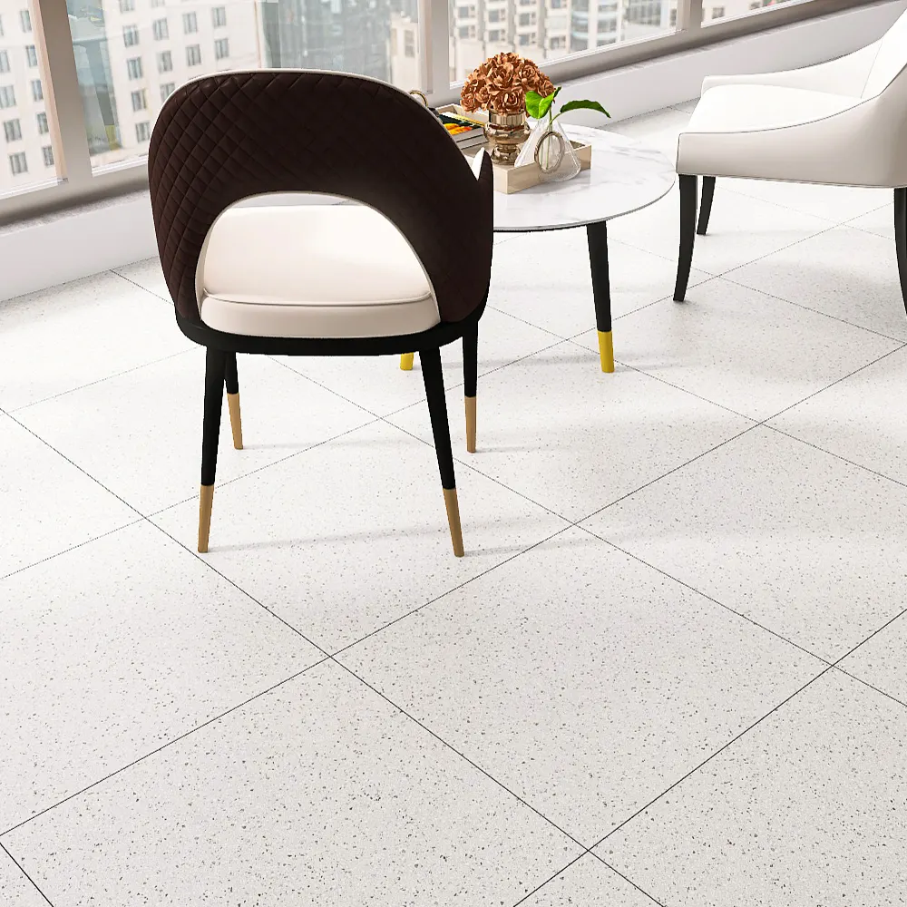 Non-Slip Terrazzo-Look Matte Porcelain Floor Tile 600x600mm