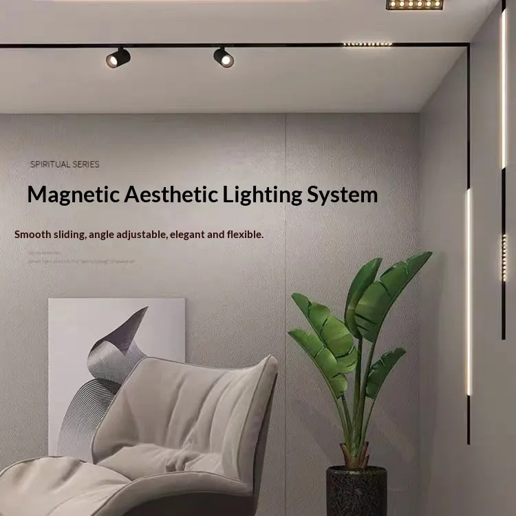 Recessed Aluminum Magnetic LED Track Spotlight