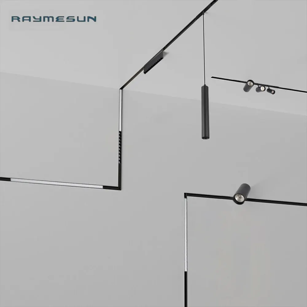 Adjustable Aluminum COB LED Track Spotlight Black 20/30W For 3-Wire Track IP20