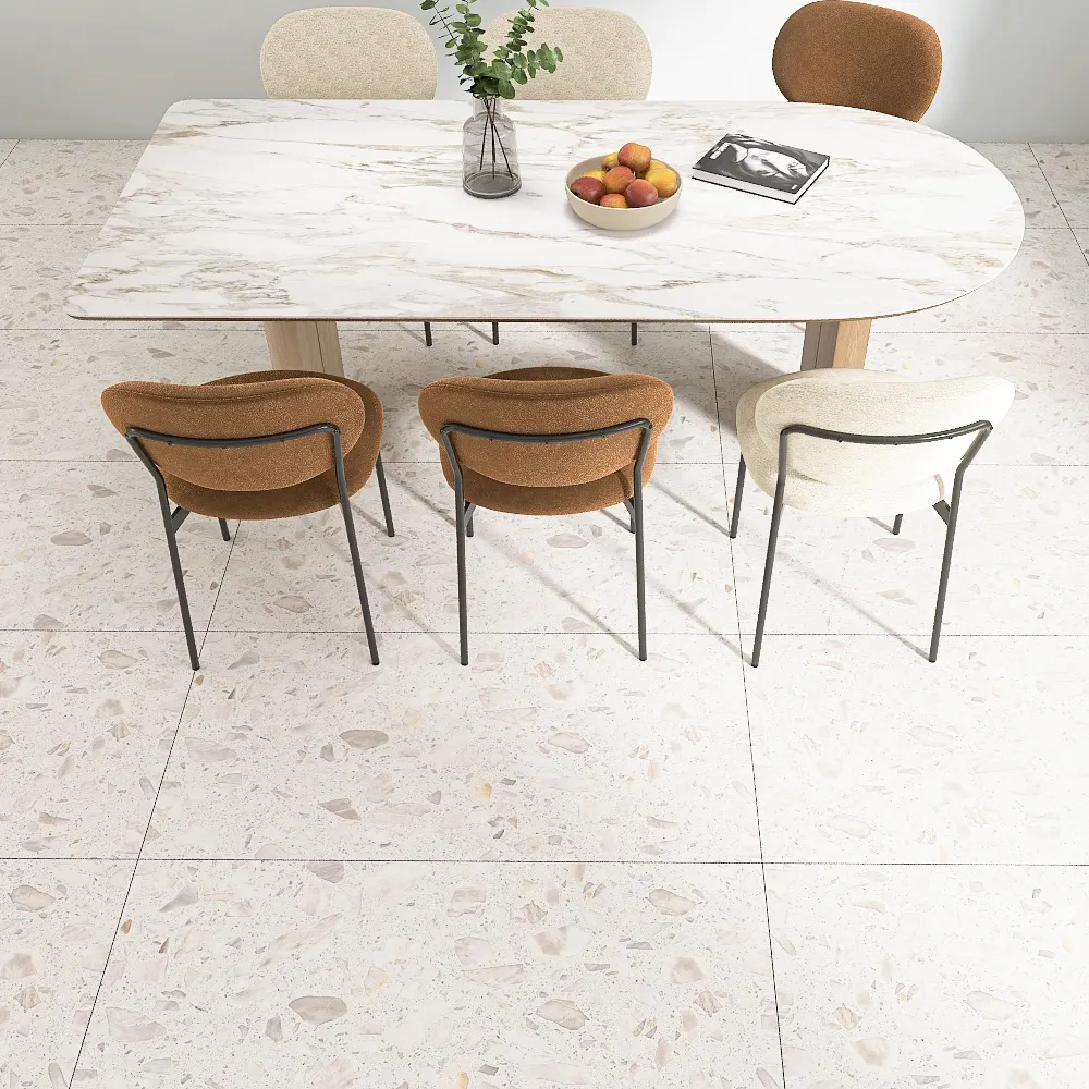 Non-Slip Terrazzo-Look Porcelain Floor Tile 600x1200mm