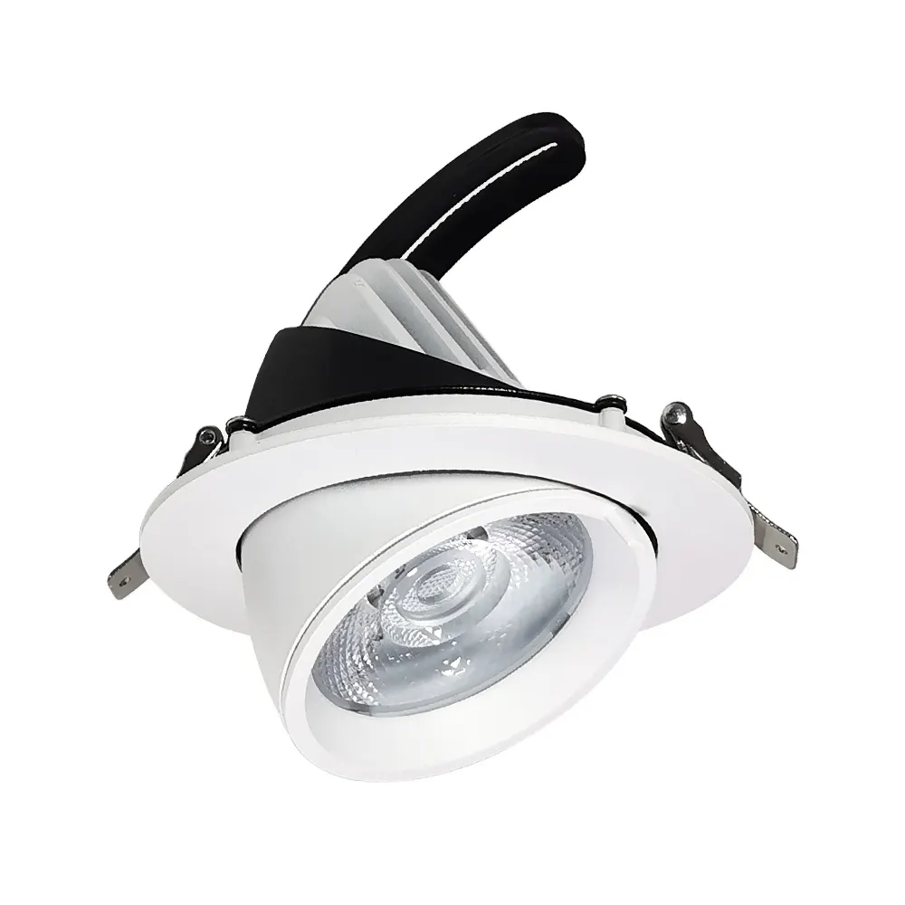 Trimless Recessed Aluminum COB LED Downlight 12-40W 90mm