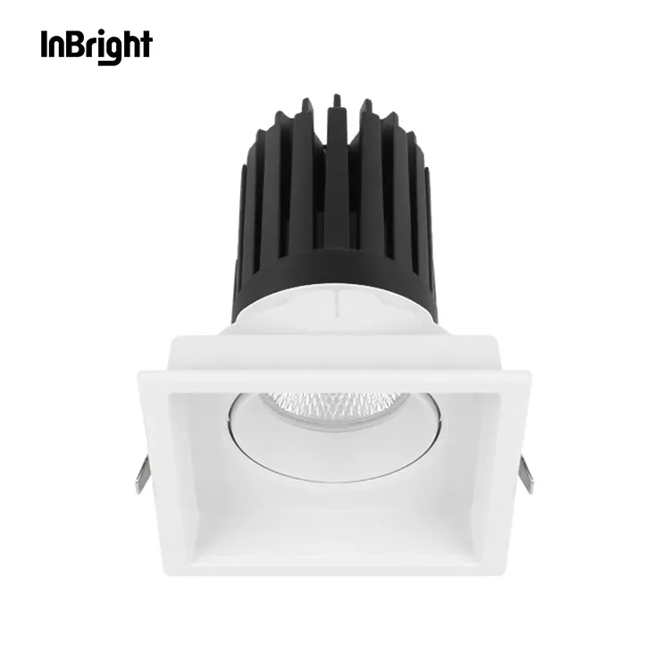 Adjustable Recessed Aluminum COB LED Downlight 8-40W