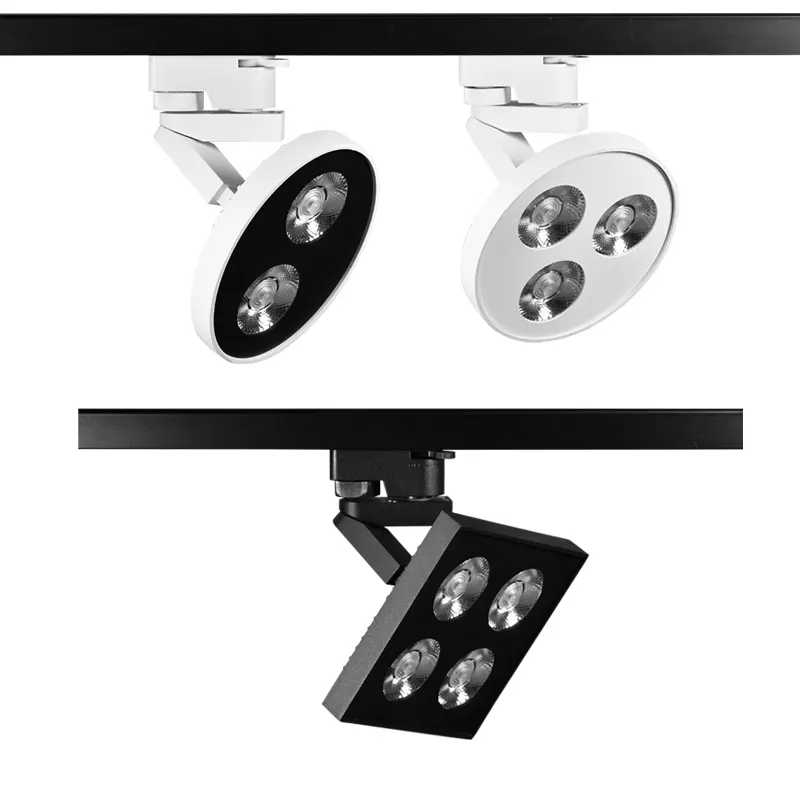 Adjustable Aluminum LED Track Spotlight Black/White 10-20W