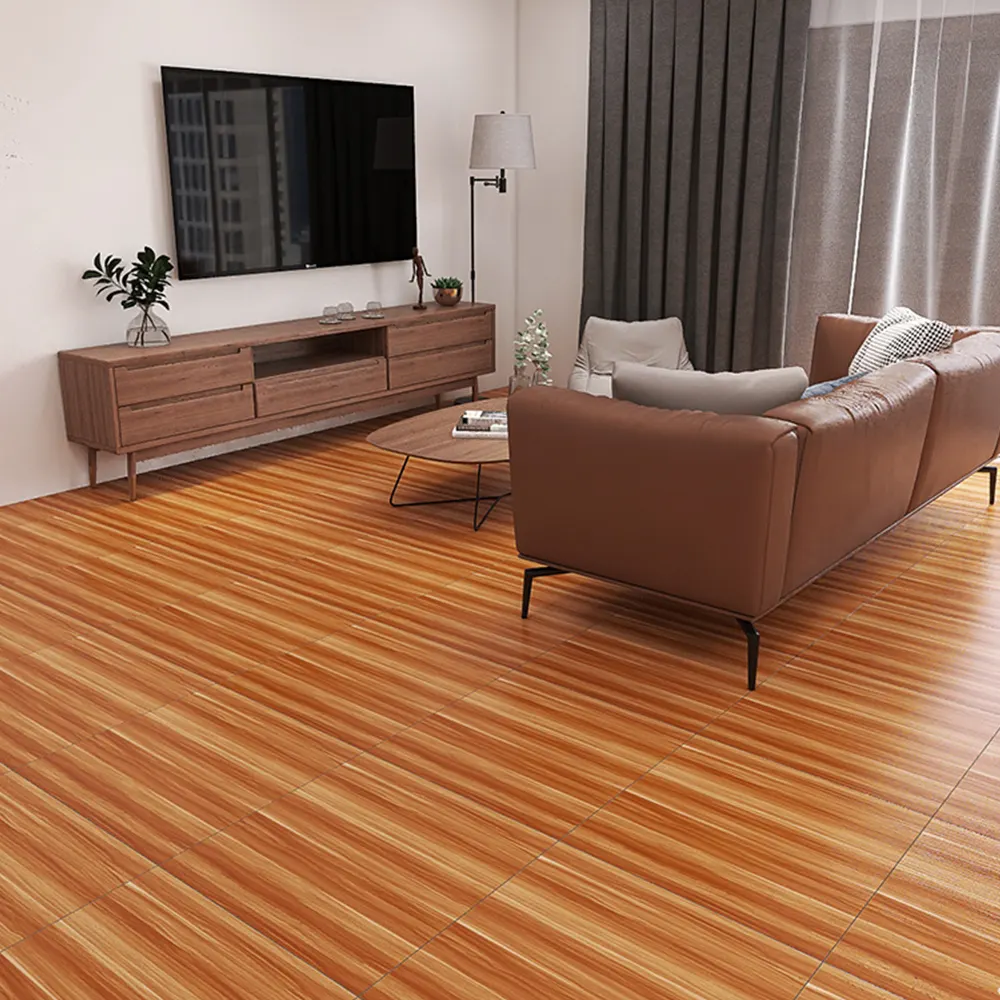 Wood-Look Polished Porcelain Floor Tile 600x600mm