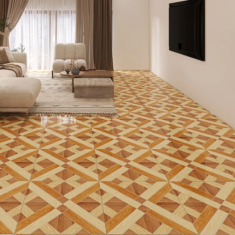 Wood-Look Porcelain Floor Tile 600x600mm