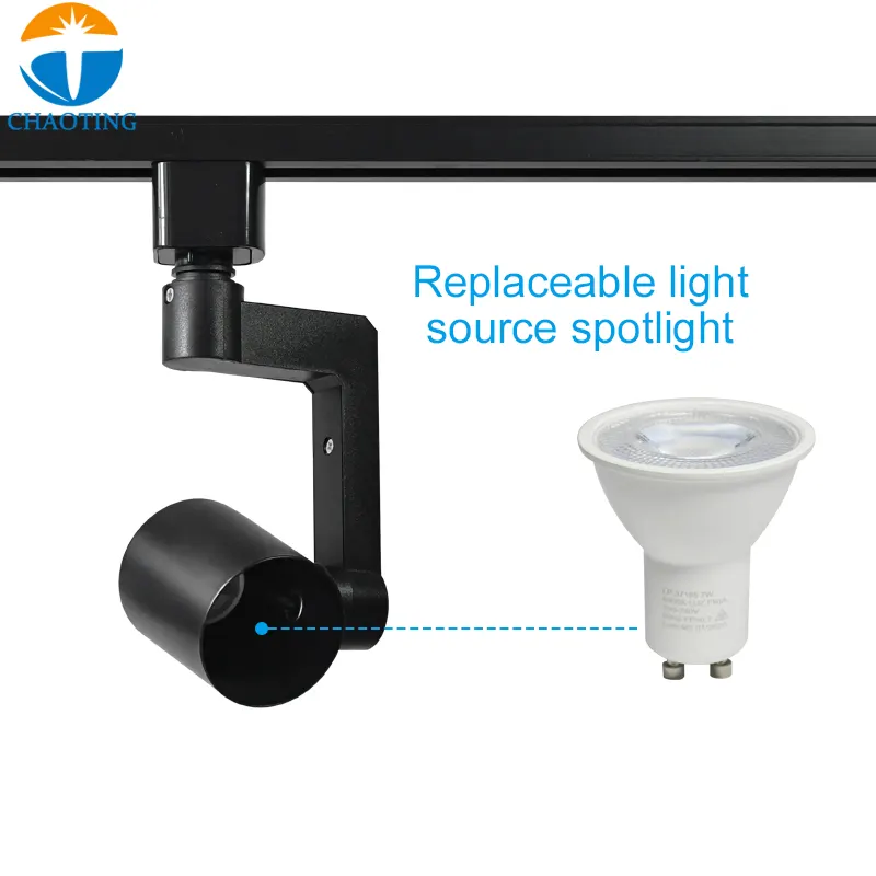 Adjustable Aluminum Track Spotlight Housing GU10/MR16