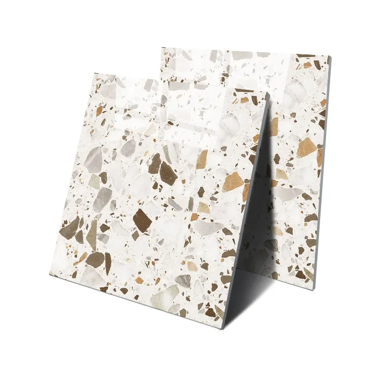 Terrazzo-Look Polished Porcelain Floor Tile 600x600mm product sample