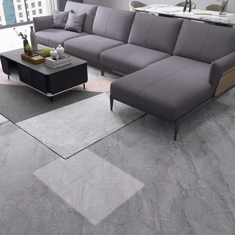 Stone-Look Polished Porcelain Floor Tile 750x1500mm