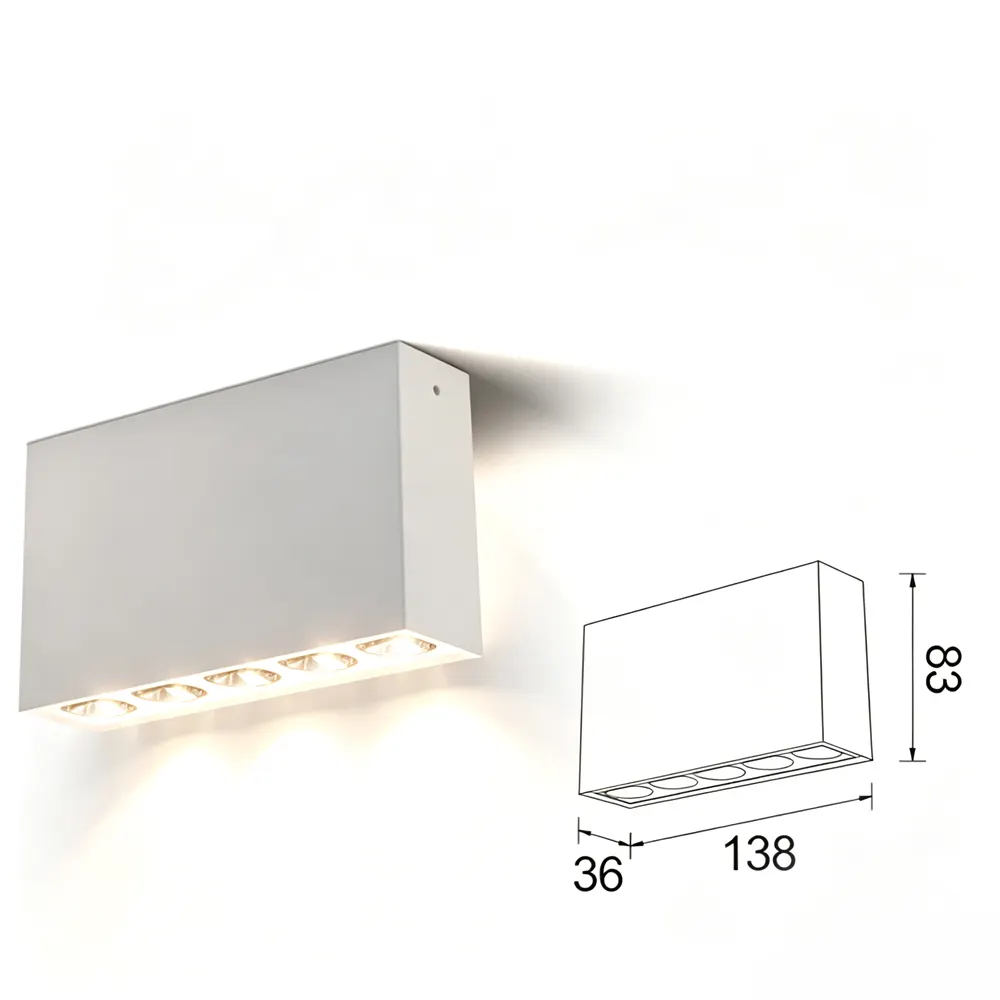 Recessed Aluminum LED Grille Spotlight