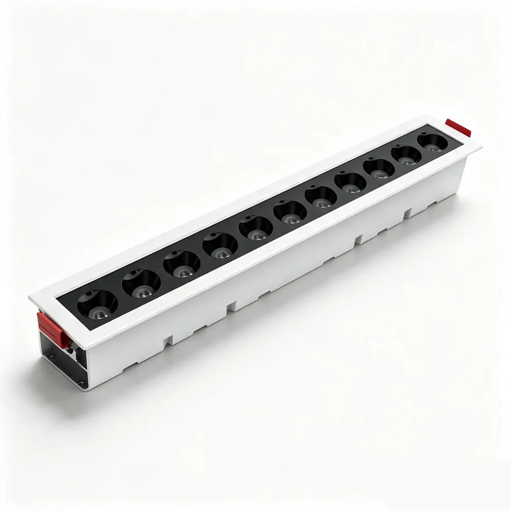 Anti-Glare Dimmable Aluminum Linear LED Grille Spotlight 10-30W product sample