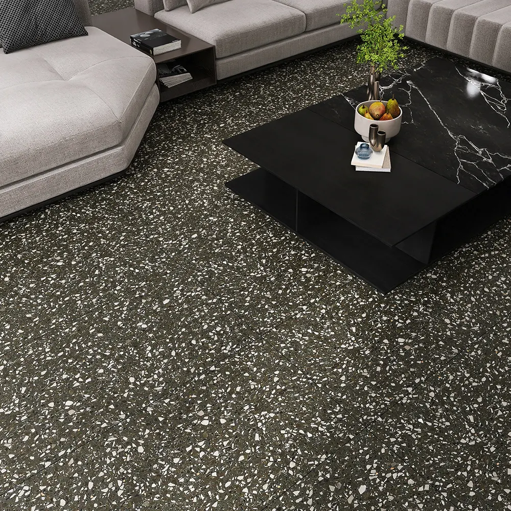 Non-Slip Terrazzo-Look Matte Porcelain Floor Tile 600x1200mm