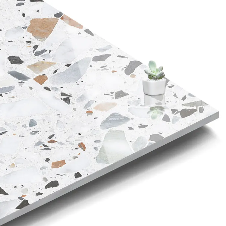 Terrazzo-Look Porcelain Floor Tile 600x600mm