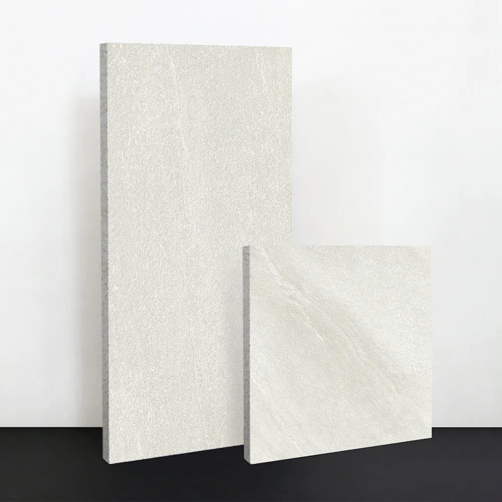 Non-Slip Stone-Look Porcelain Floor Tile 600x600/600x1200mm 20mm Thick product sample