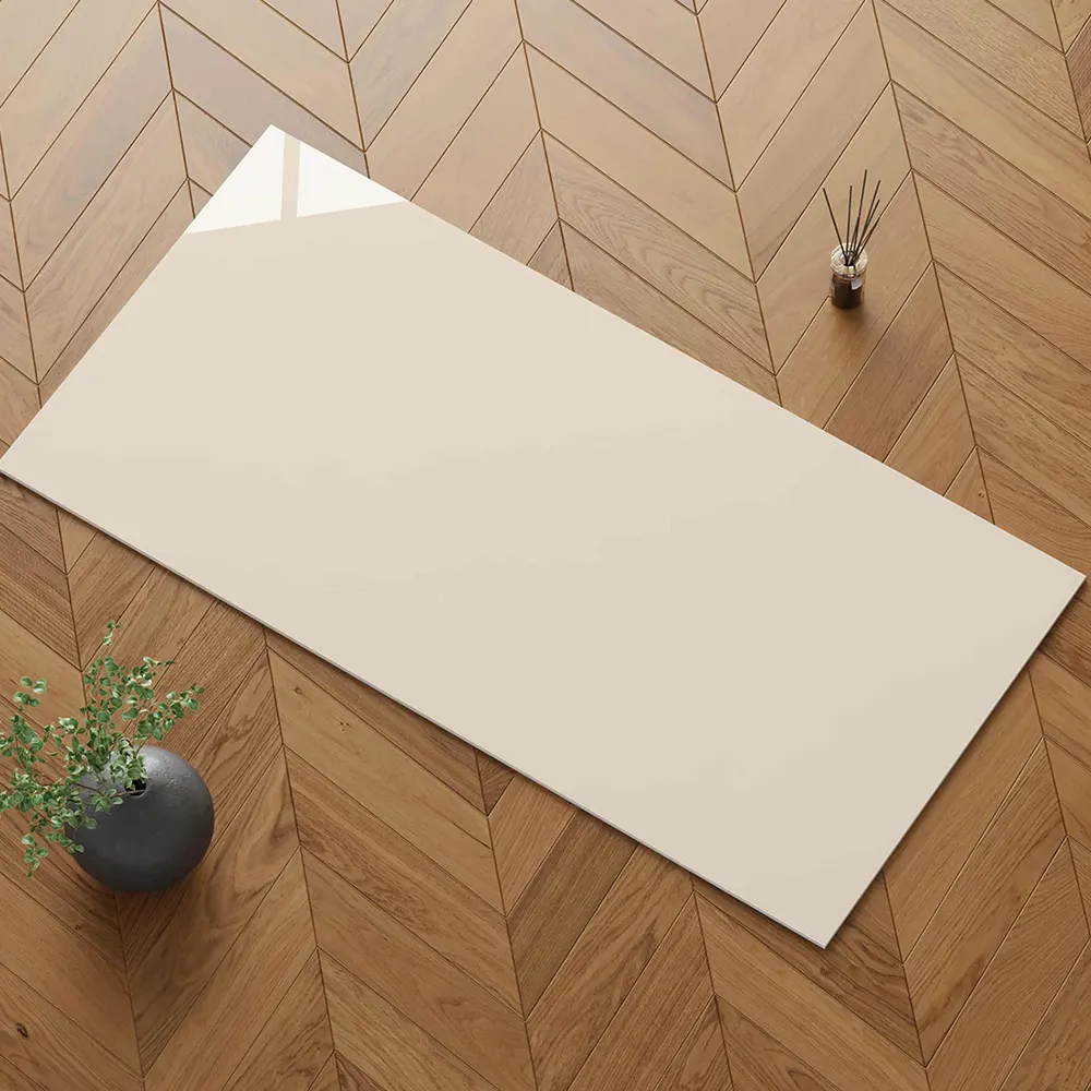 Marble-Look Polished Porcelain Floor Tile 750x1500mm