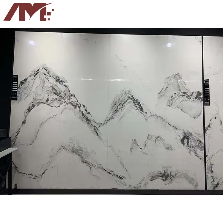 Carrara White Glossy Sintered Stone Slab 800x2600x9mm