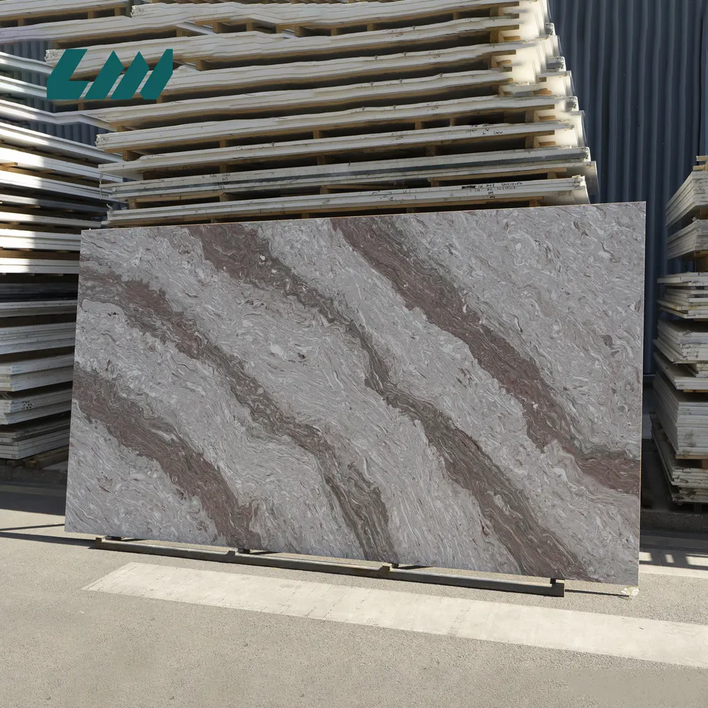Jade-Look Polished Engineered Quartz Slab 3200x1600mm