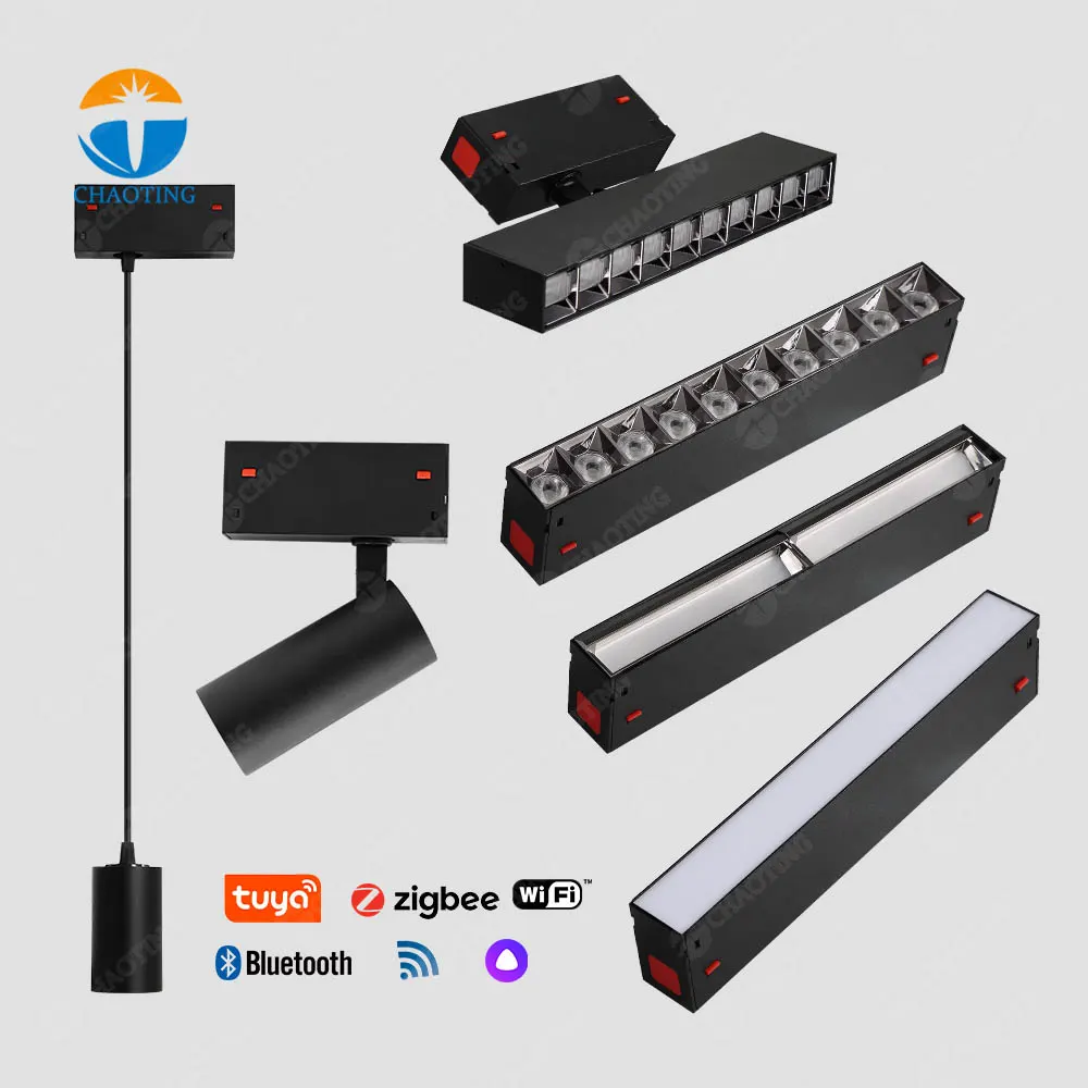 Smart Aluminum Magnetic LED Track Lighting System 8-30W