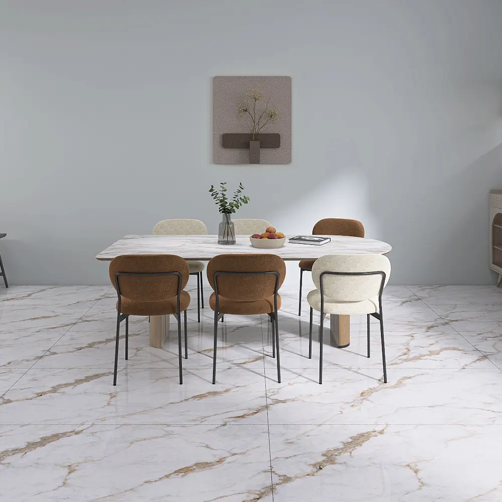 Stone-Look Polished Porcelain Floor Tile 750x1500mm