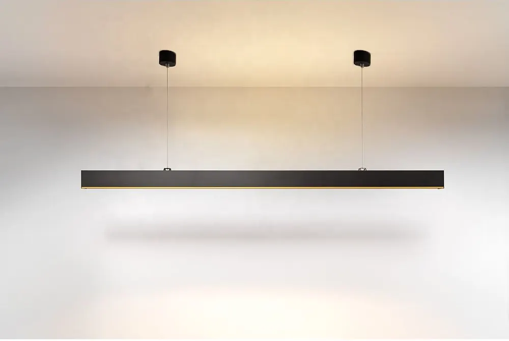 Recessed Aluminum LED Strip Light Black 30W