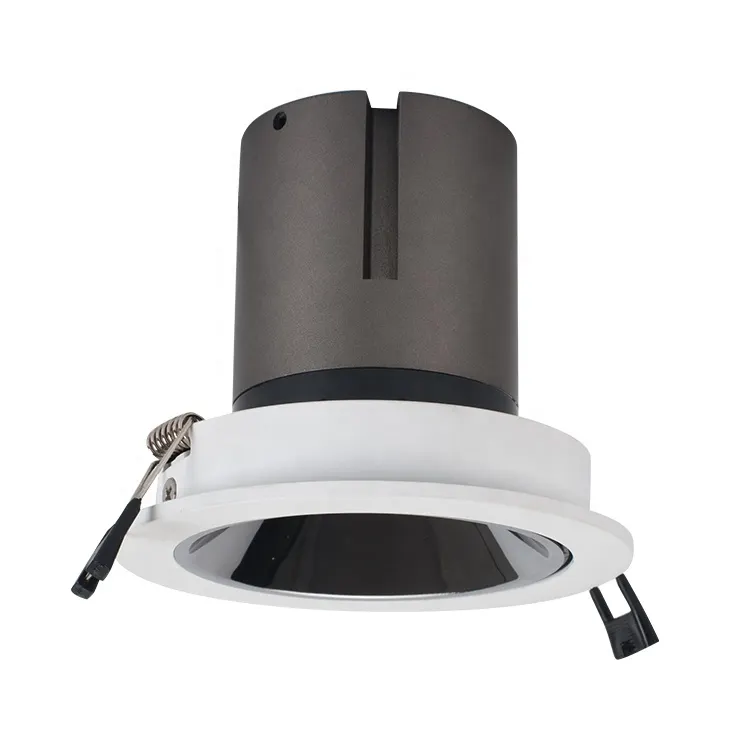 Rotatable Dimmable Aluminum COB LED Downlight Black 15-36W IP44