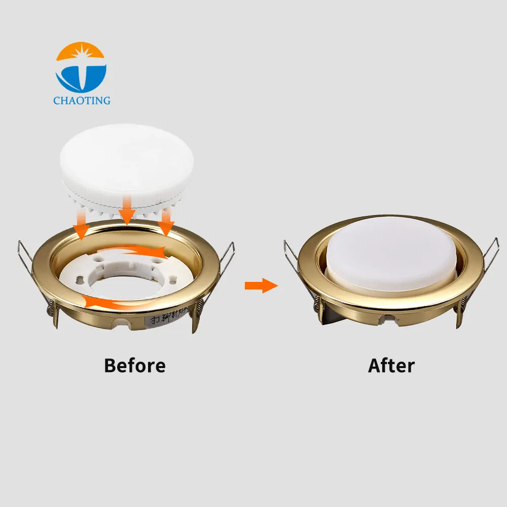 Recessed Aluminum Downlight Housing GX53