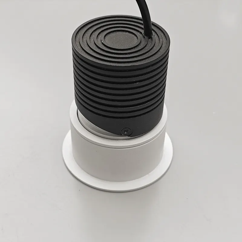 Dimmable Recessed Round LED Downlight Black/White 3W 3in