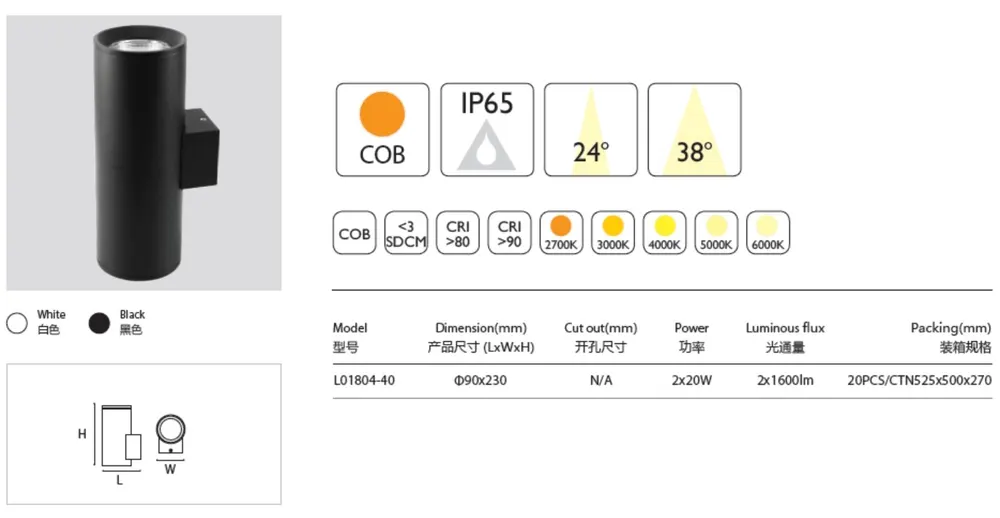 Aluminum LED Wall Light 5-20W