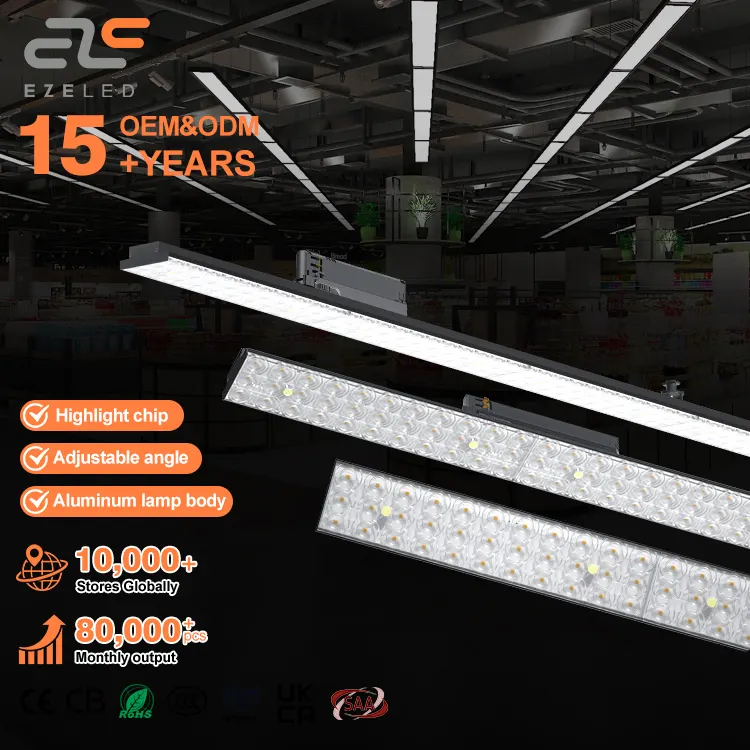 Adjustable Aluminum SMD2835 LED Linear Track Light 20-40W