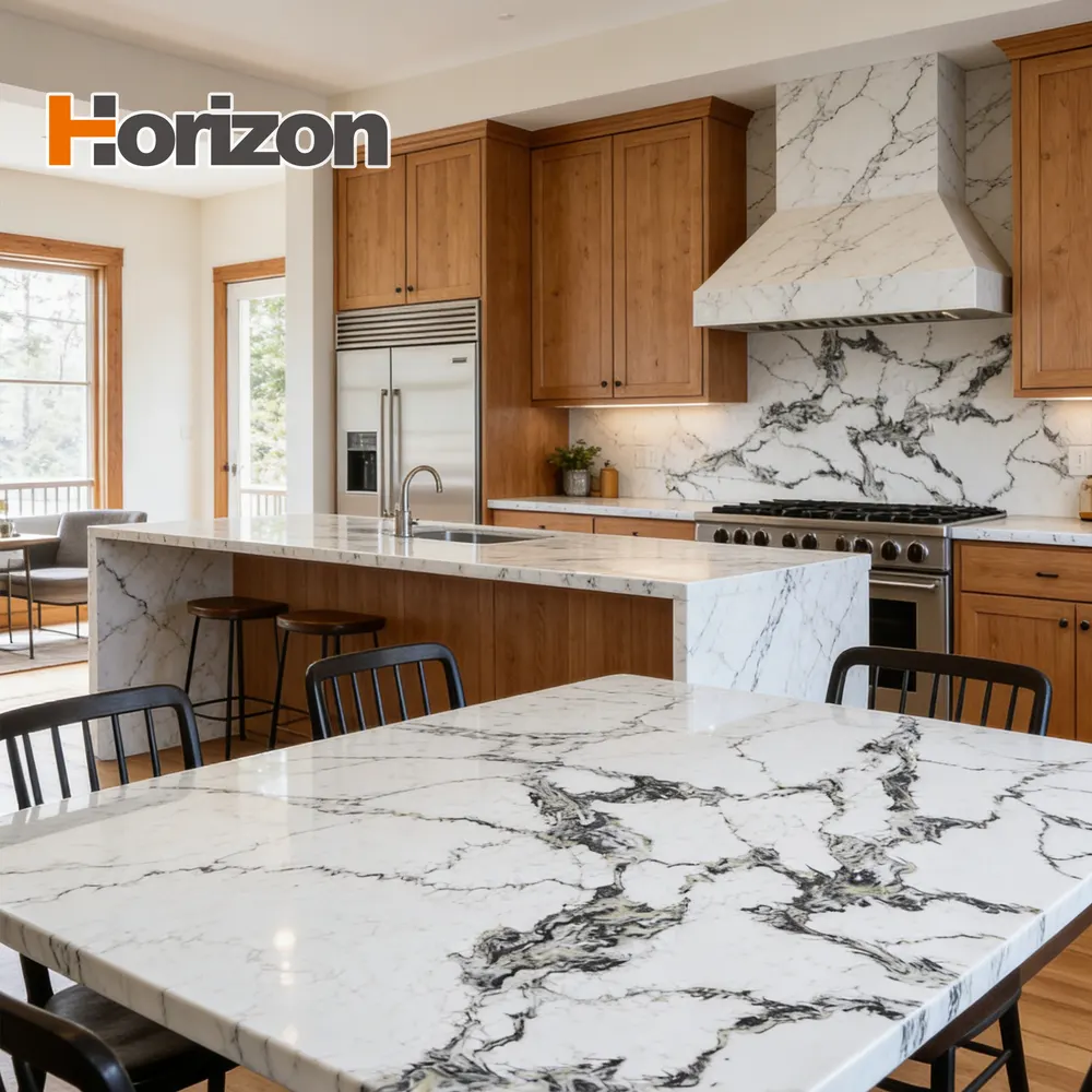 White Engineered Quartz Slab 3200x1600mm