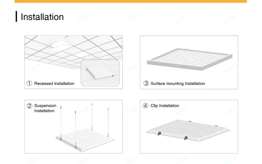 Aluminum LED Panel Light 2x4/600x600 40W