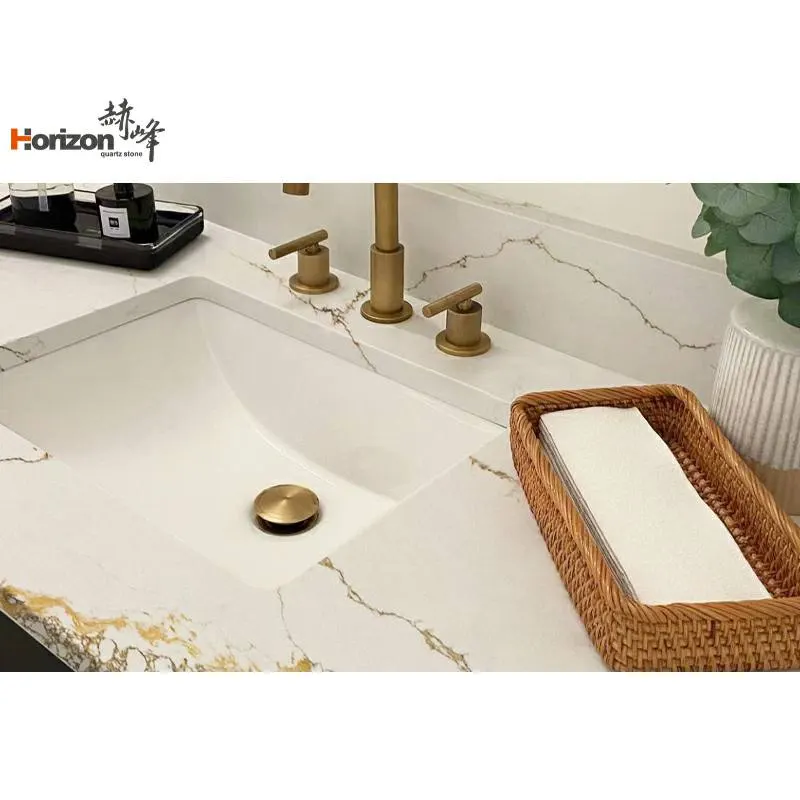Calacatta White Engineered Quartz Slab 3200x1600mm