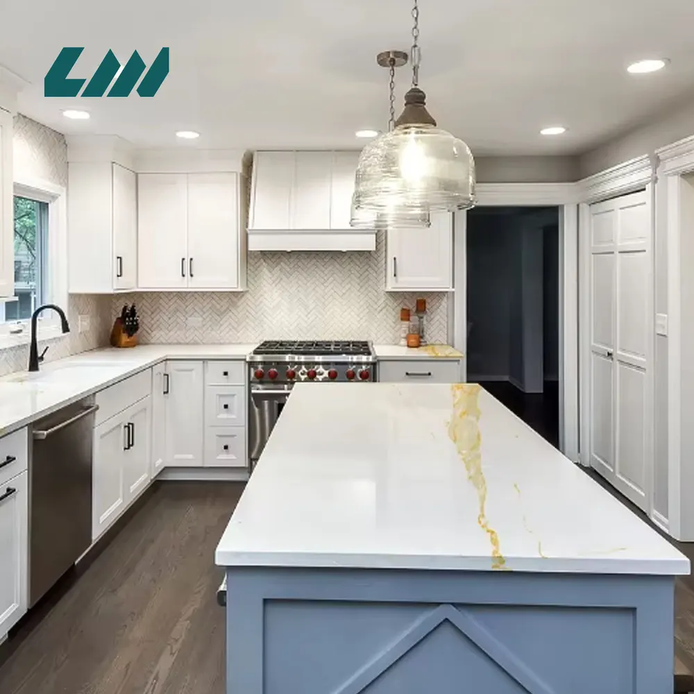 White Engineered Quartz Slab 3200x1600mm