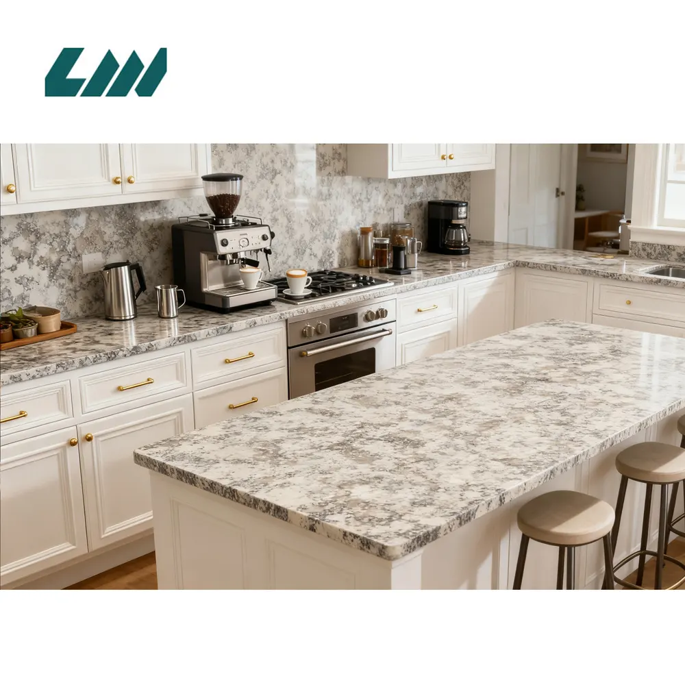 Calacatta Engineered Quartz Slab 3200x1600mm