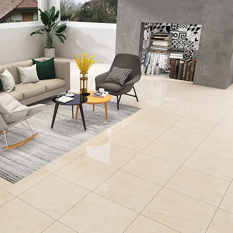 Stone-Look Polished Porcelain Wall And Floor Tile 600x600mm