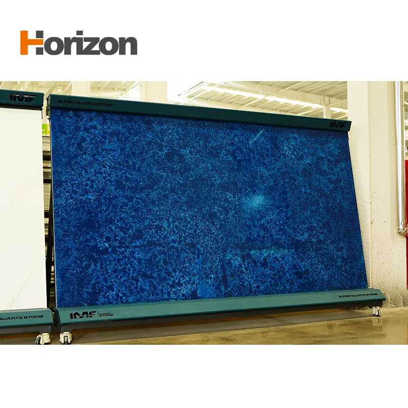 Blue Engineered Quartz Slab 3200x1600mm