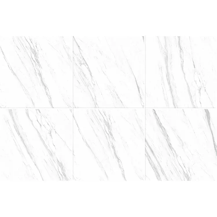 Marble-Look Polished Porcelain Wall And Floor Tile 600x600mm