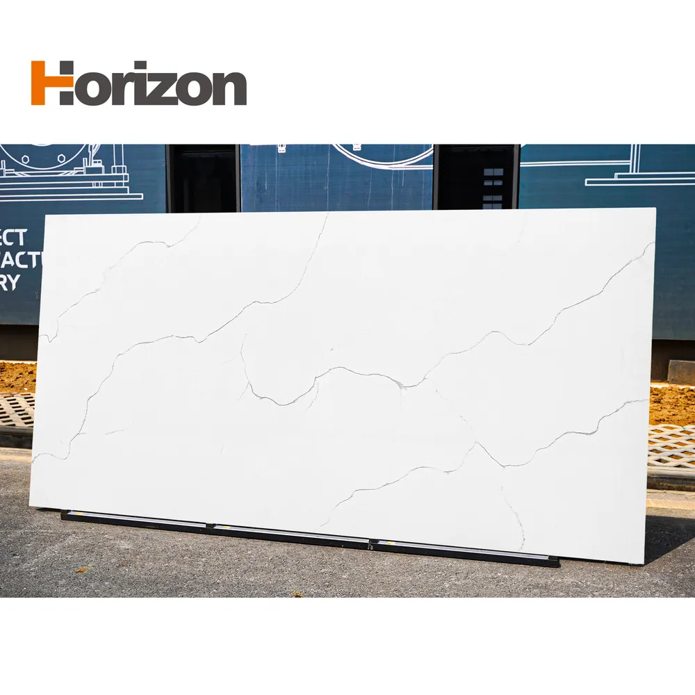 Calacatta White Engineered Quartz Slab 3200x1600mm