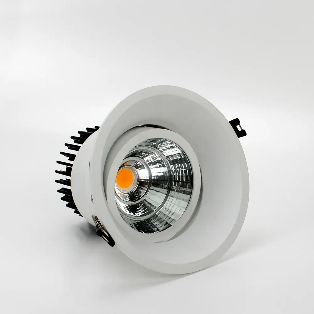 Adjustable Recessed Aluminum COB LED Downlight 12W