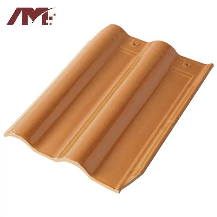 Green Glazed Clay Roof Tile For Exterior Roofing