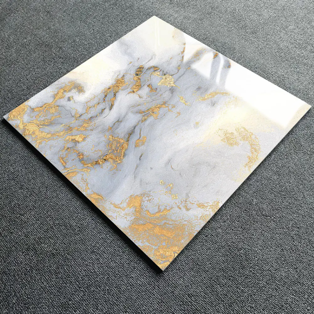 Stone-Look Polished Porcelain Wall And Floor Tile 600x600mm