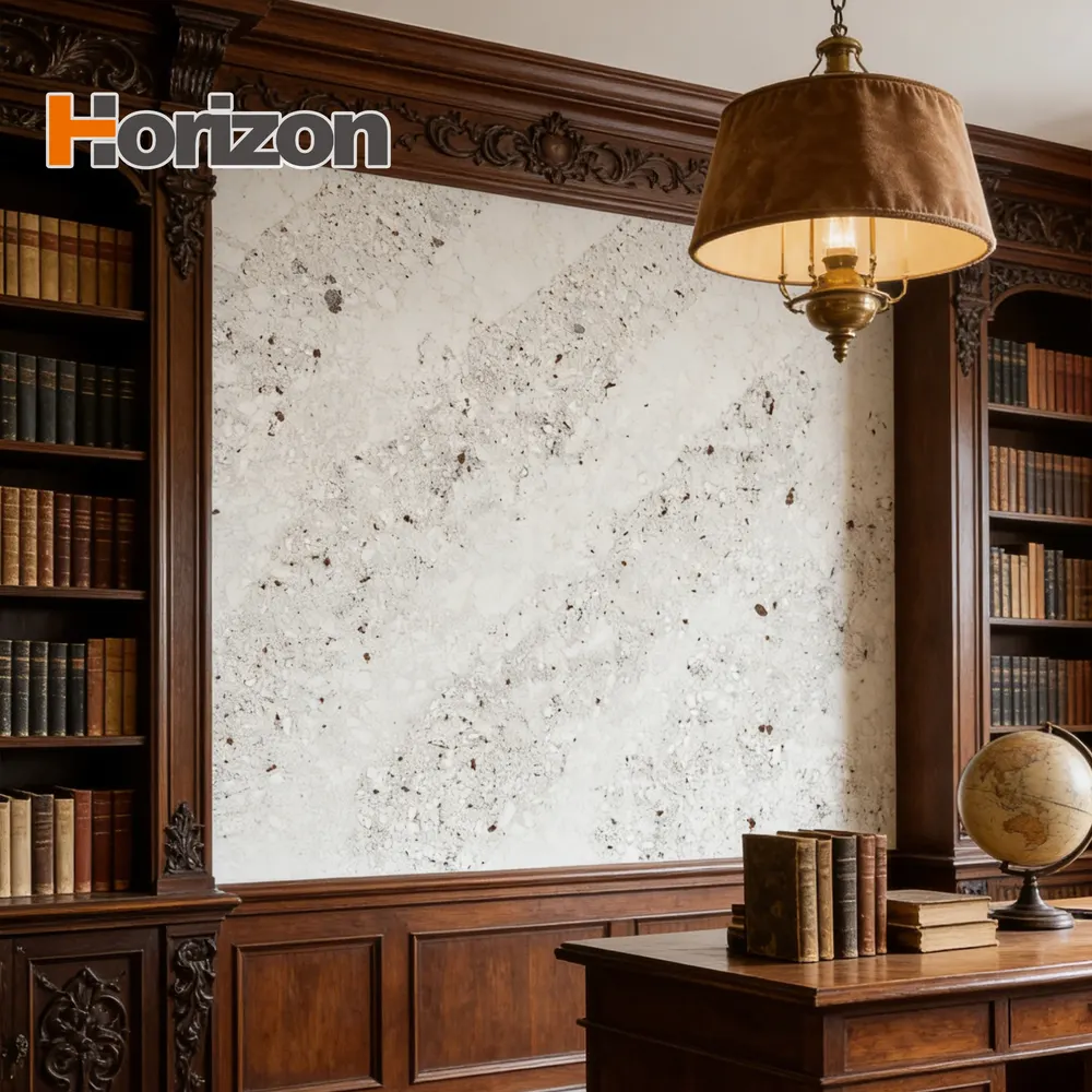Calacatta White Engineered Quartz Slab 3200x1600mm